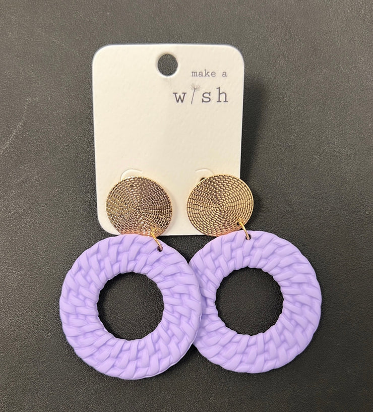 Make a Wish Earrings (Lavender)