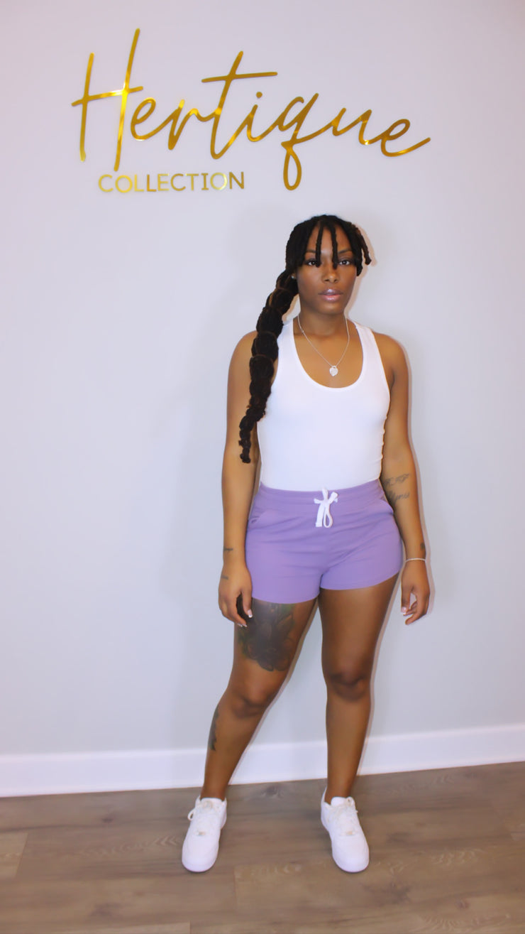 Basic Terry Shorts (Purple)