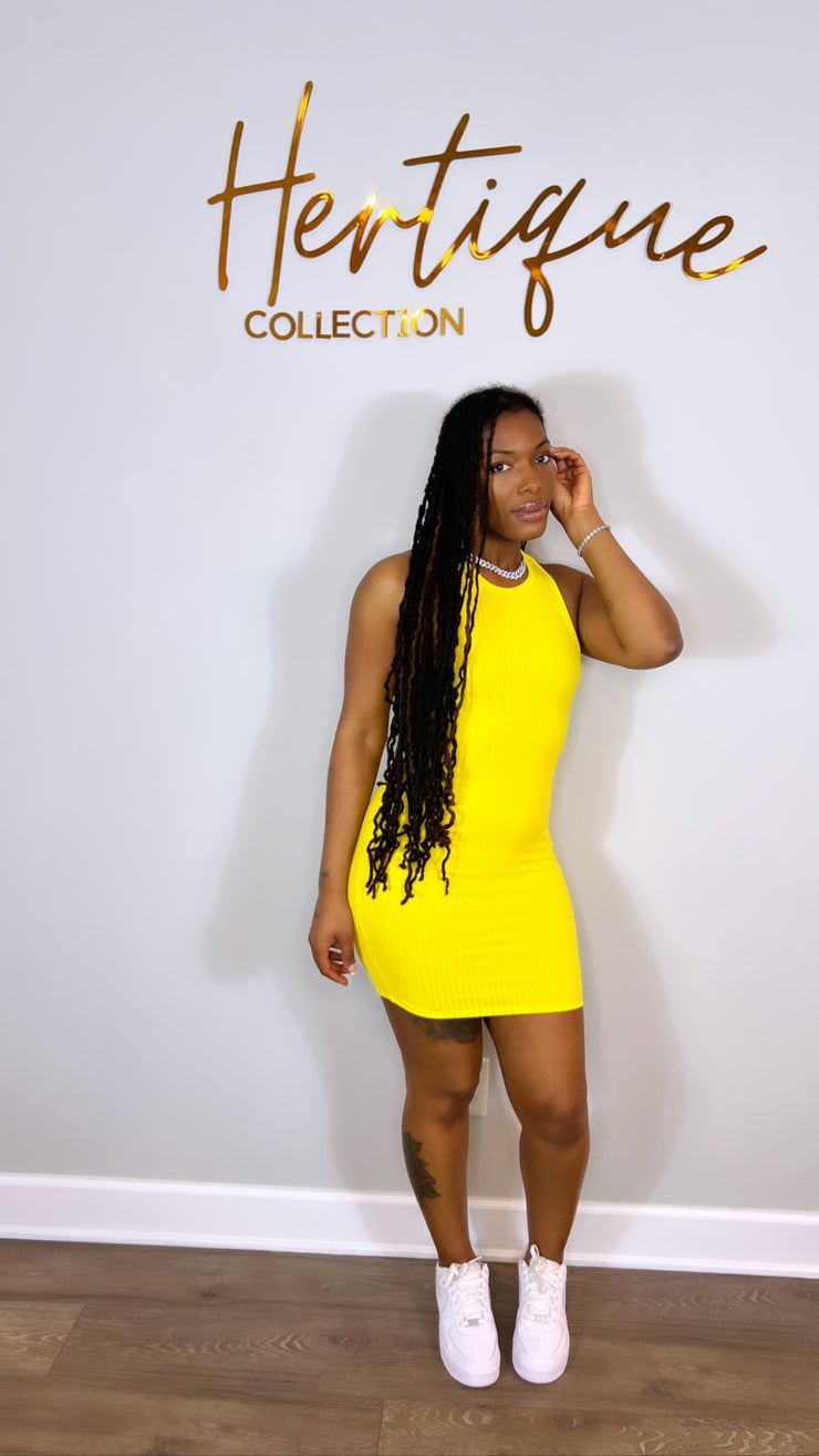 Not Very Basic Dress (Yellow)